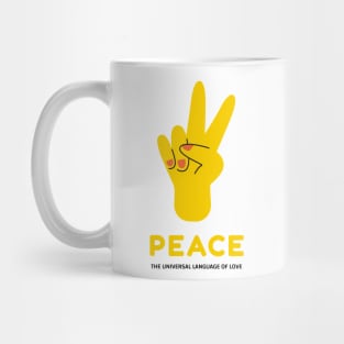 Peace: The Universal Language of Love Mug